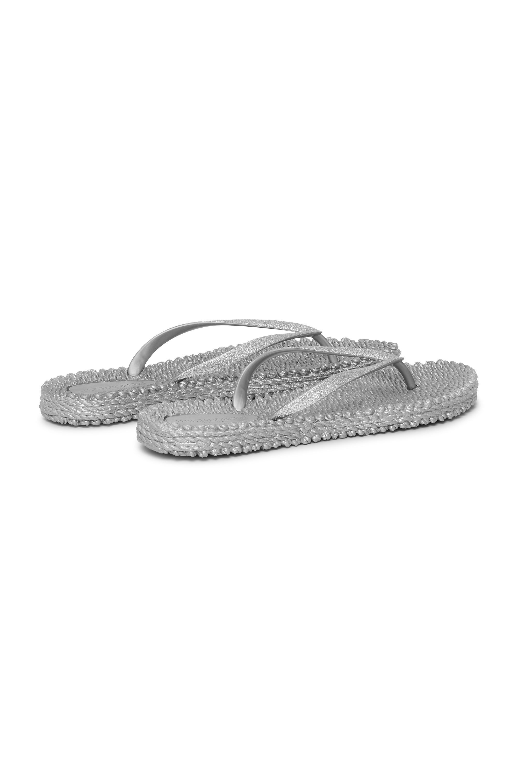 Flip Flop With Glitter - Silver