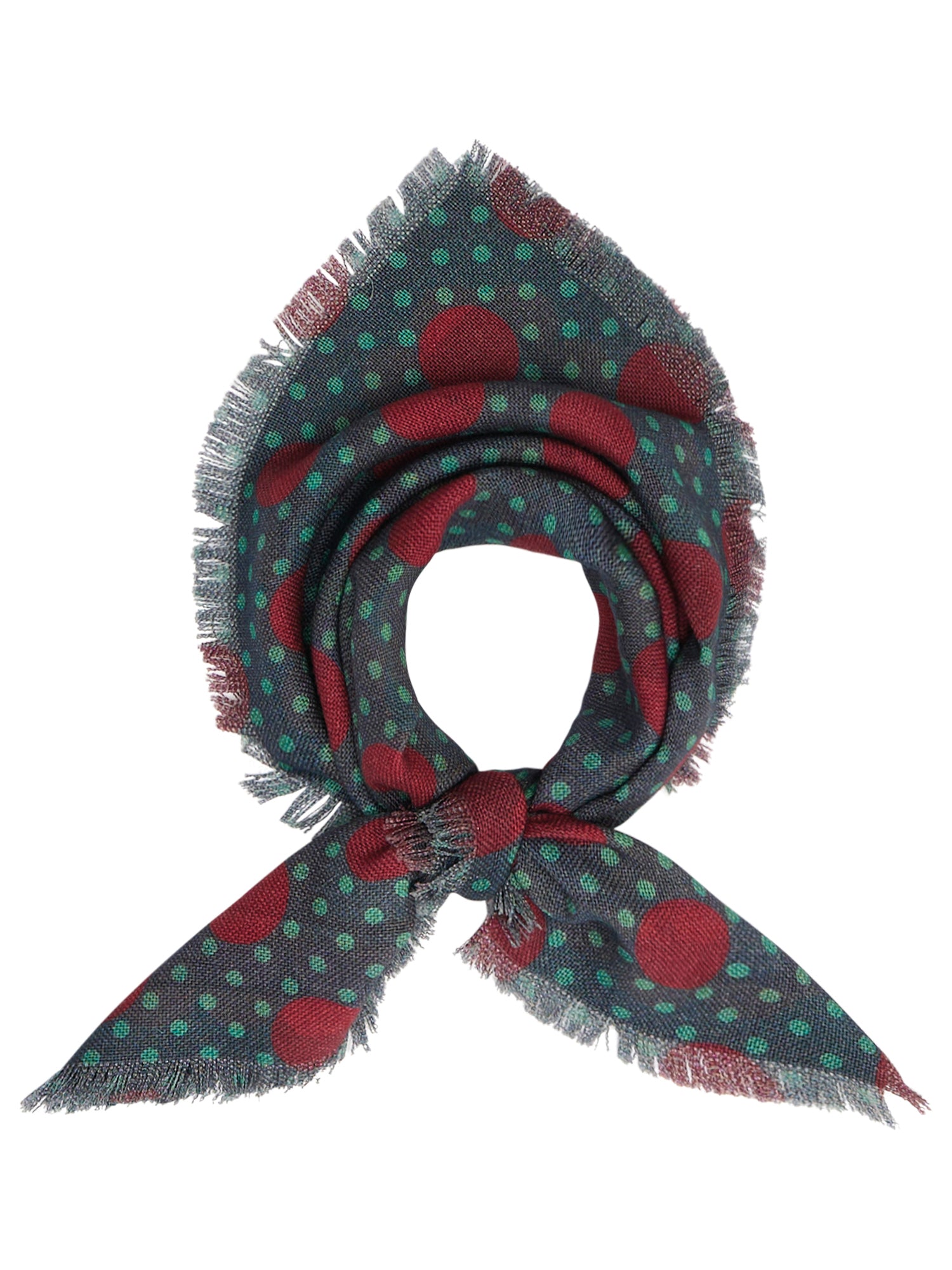 Wool-Silk Bandana Crochet Print