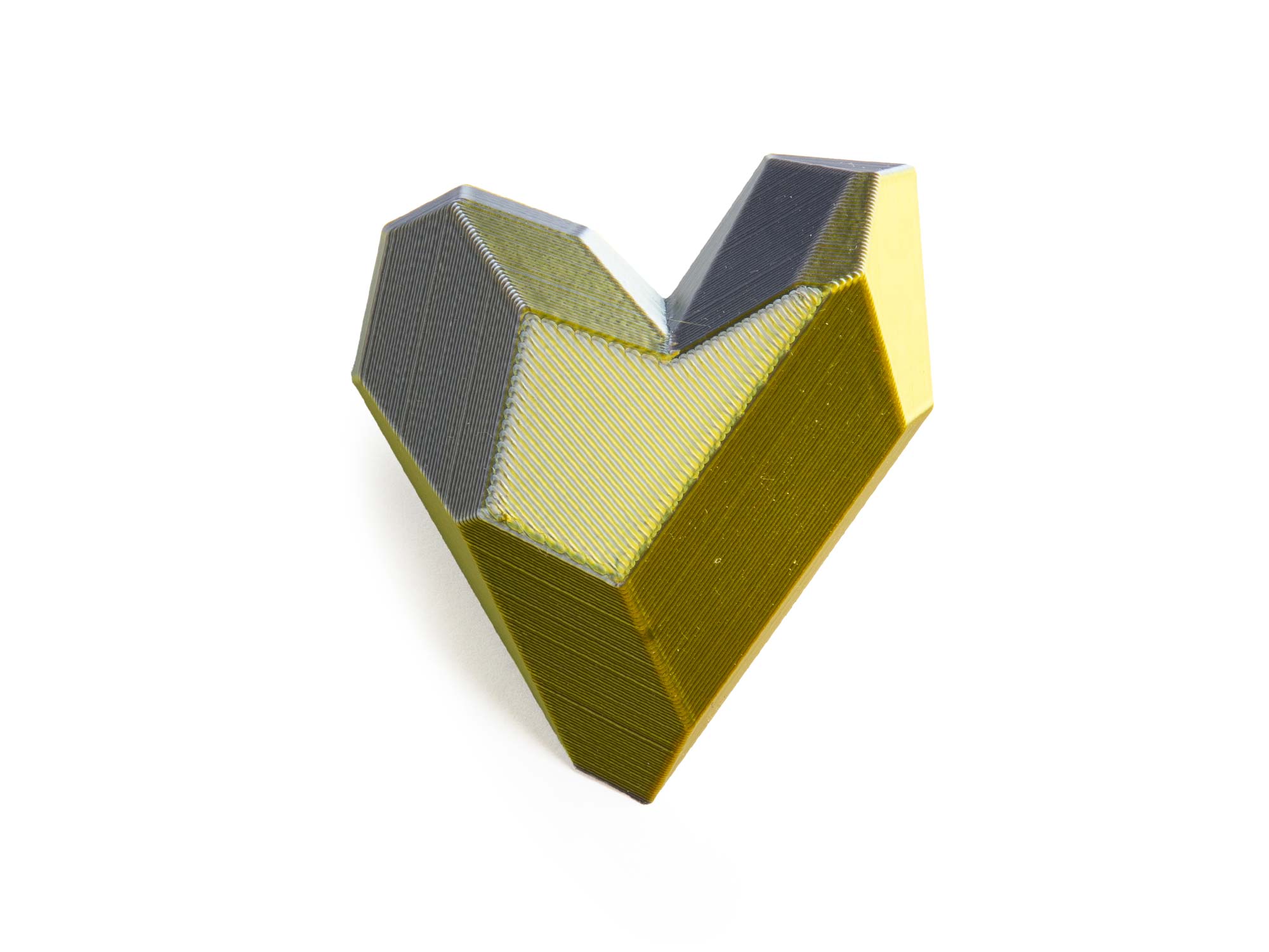 Heart Brooch XS - Blue Gold