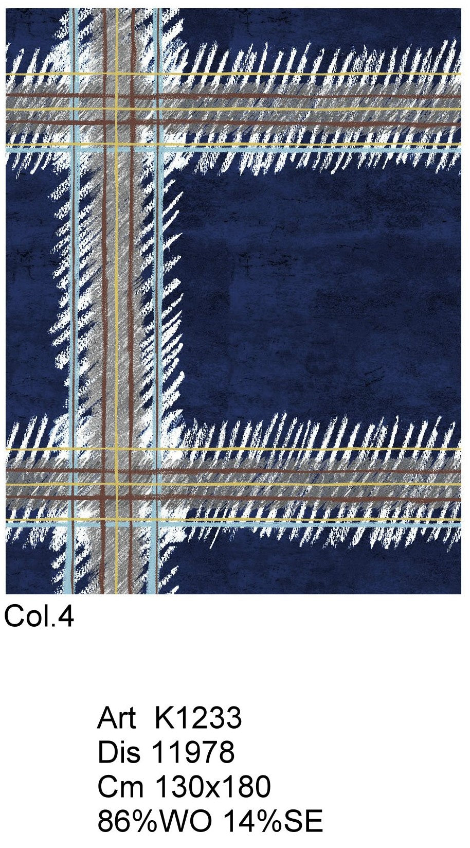 Plaid Wool-Silk Scarf