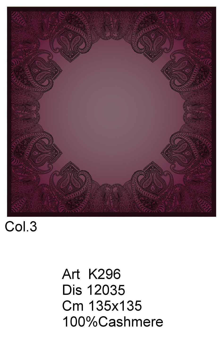 Paisley Border Cashmere Shawl