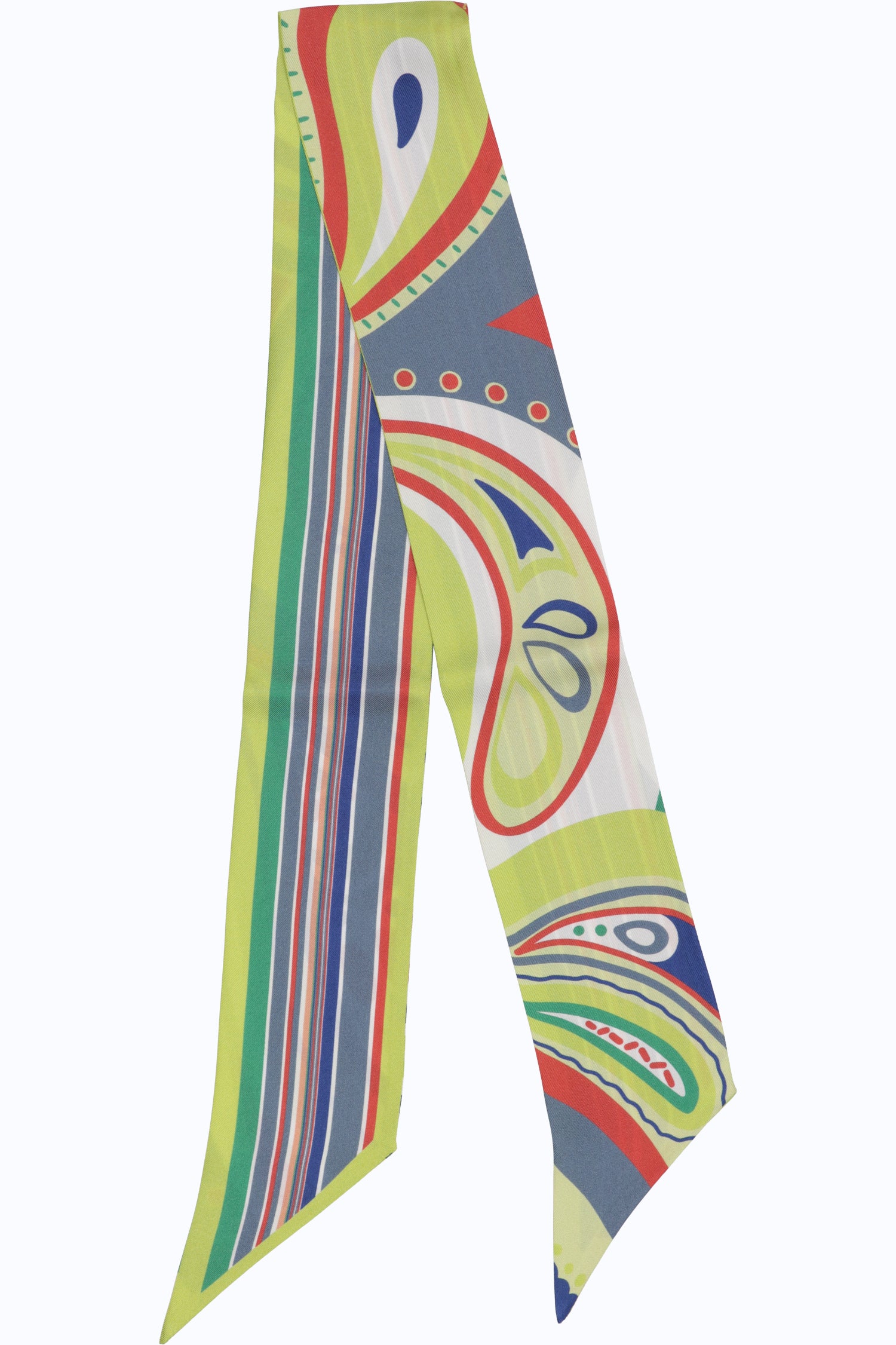 Silk Twill Printed Tubular Scarf - 7 x 90