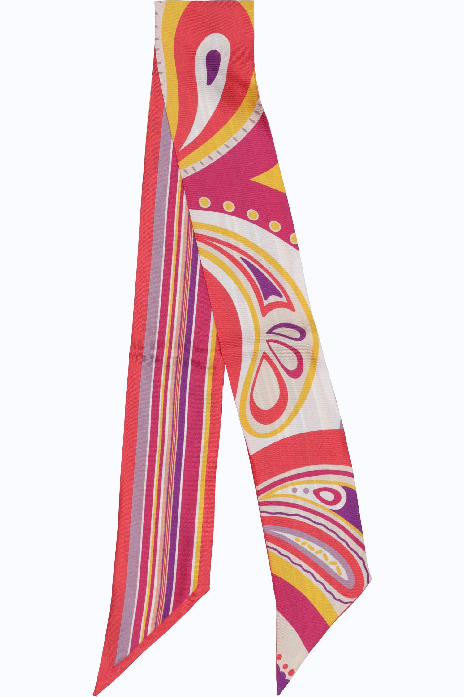 Silk Twill Printed Tubular Scarf - 7 x 90