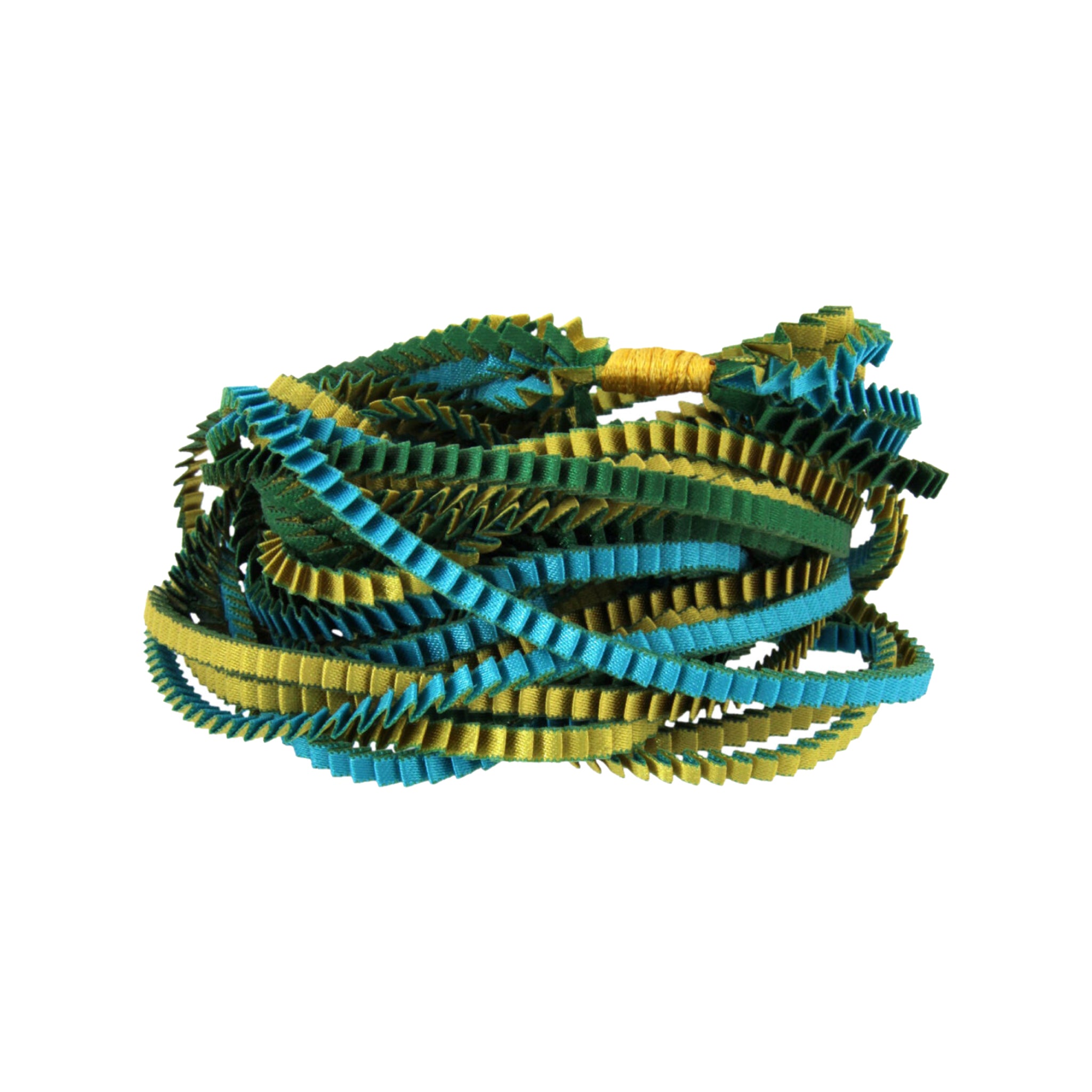 "Essilp" Necklace - Gold, Green, Turquoise