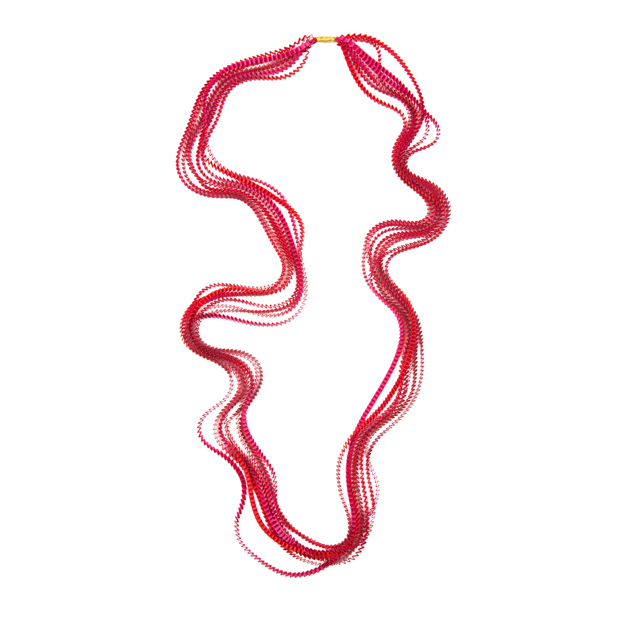 "Essilp" Necklace - Red Fuschia