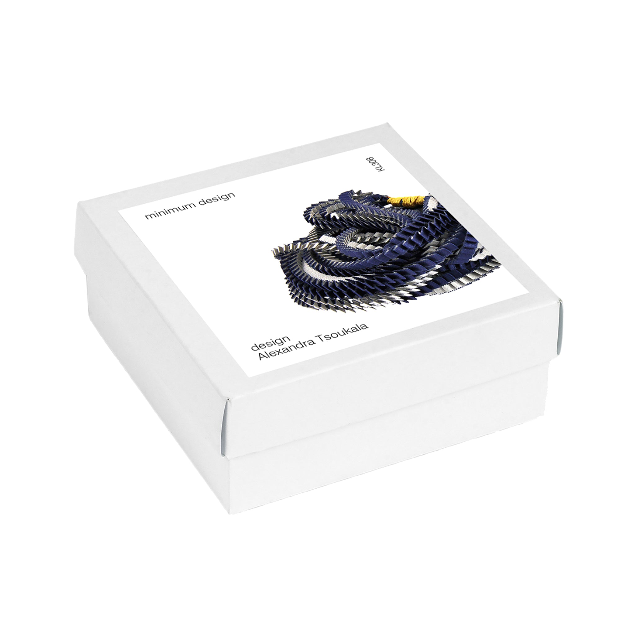 "Essilp" Necklace - Blue, Silver, Navy
