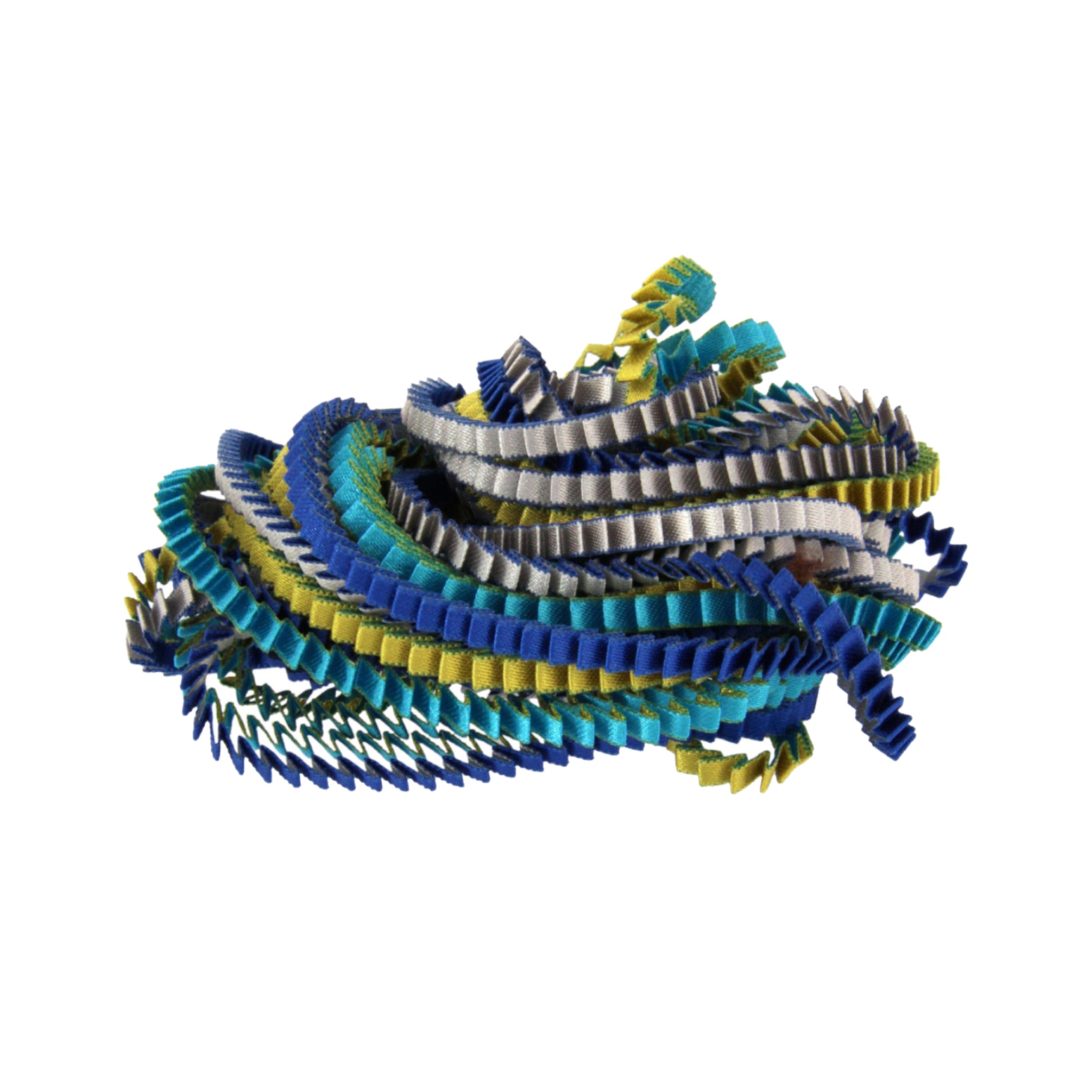 "Essilp" Necklace. - Gold, Royal Blue, Silver, Turquoise