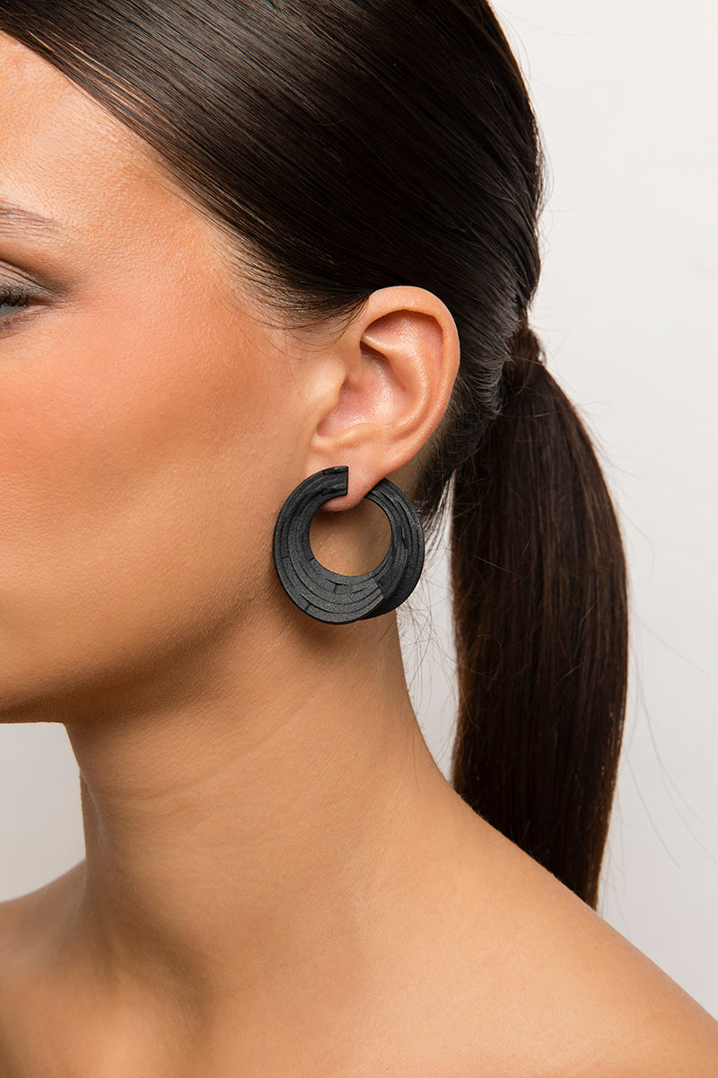 Lamina Earrings 1 - White Gold