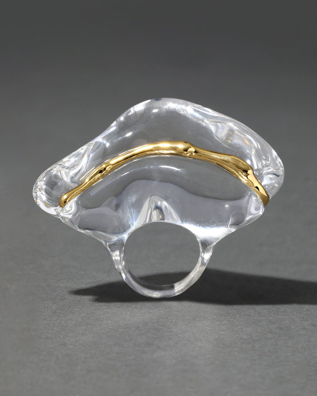 Liquid Lucite Wave Ring