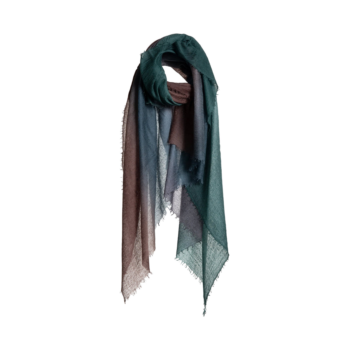 Souffle Semi-Felted Cashmere Shawl Degrade Water