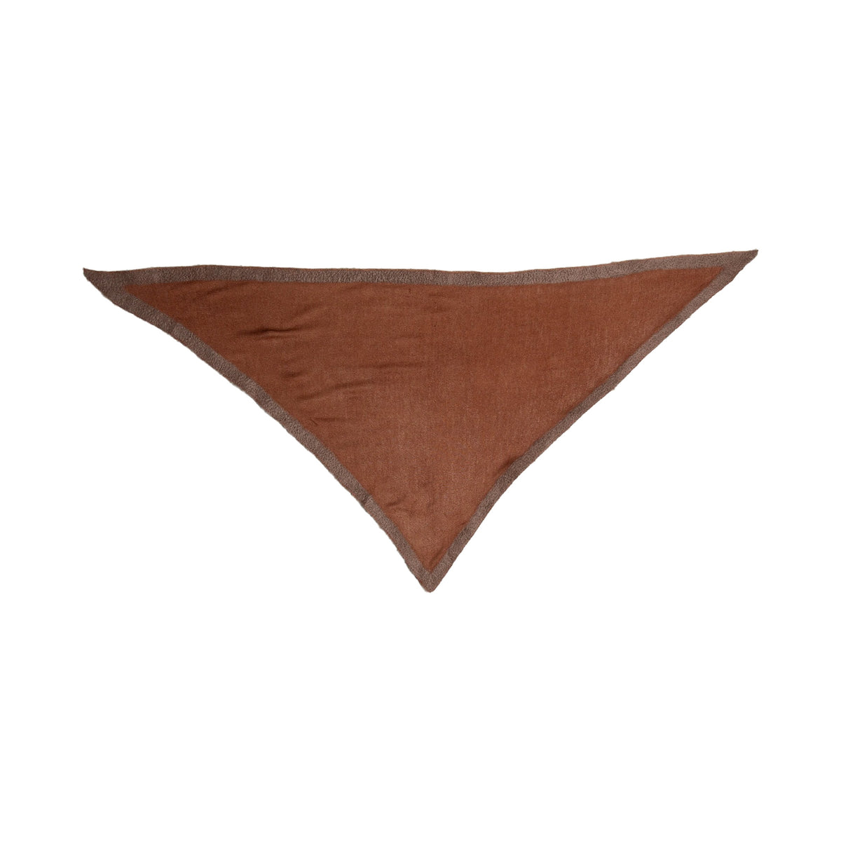 Cashmere & Silk Bandana with Felted Borders Cardboard & Oxide