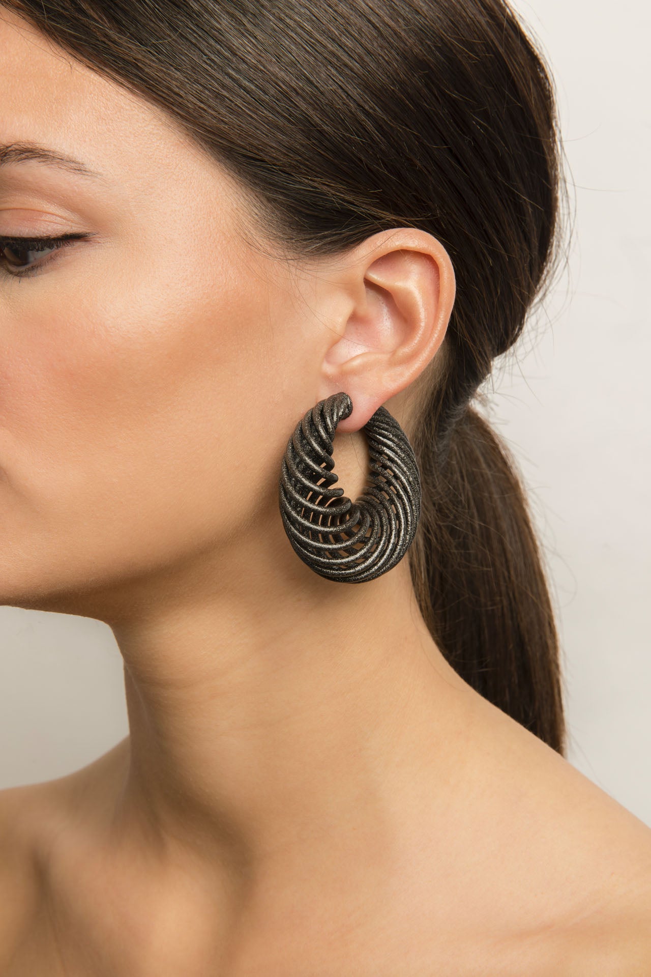 Memento Earrings 2 - Orange Gold