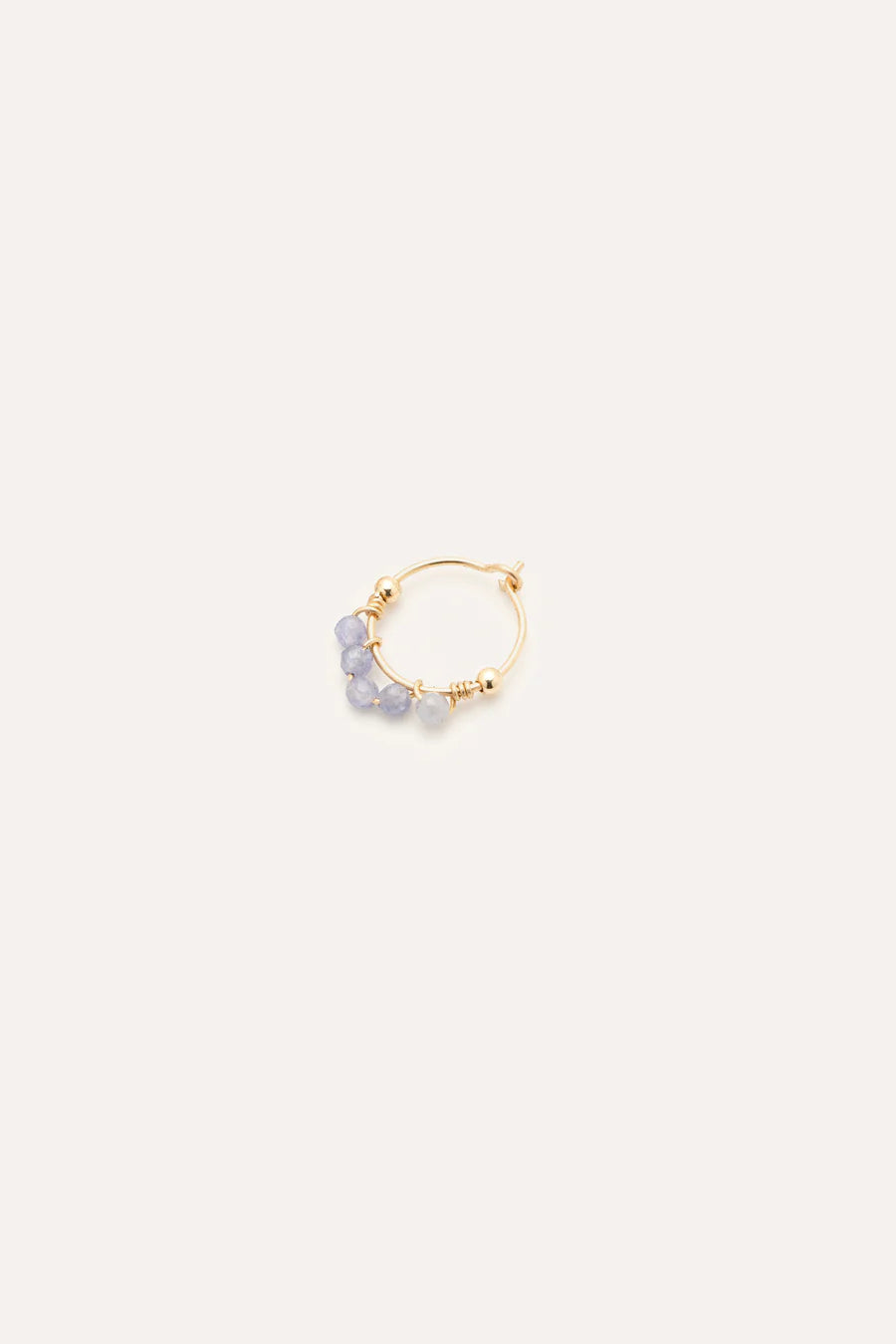 Mini Hoop Dentelle - Tanzanite