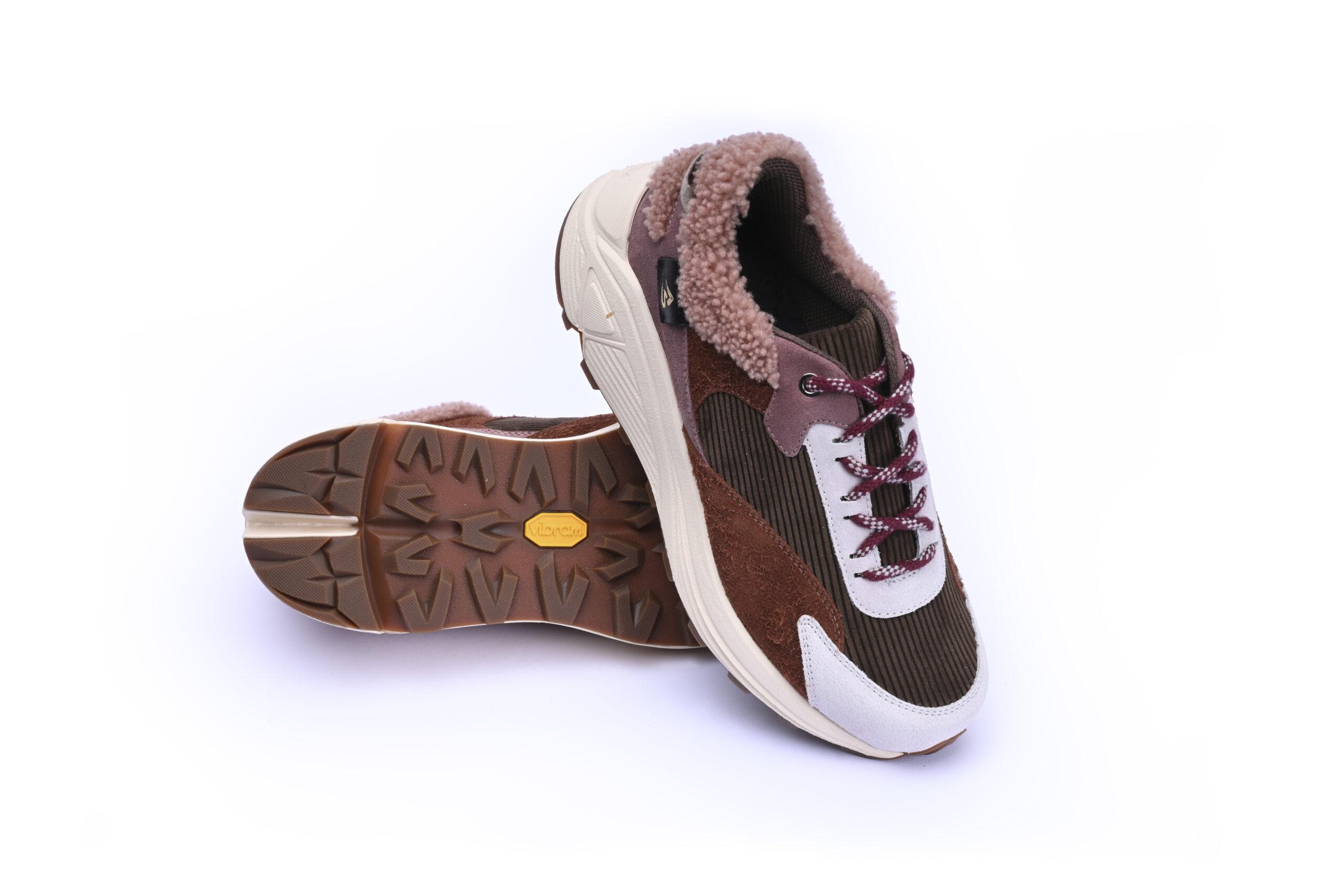 Evelyne Sneakers D02L - Chocolate & Levee
