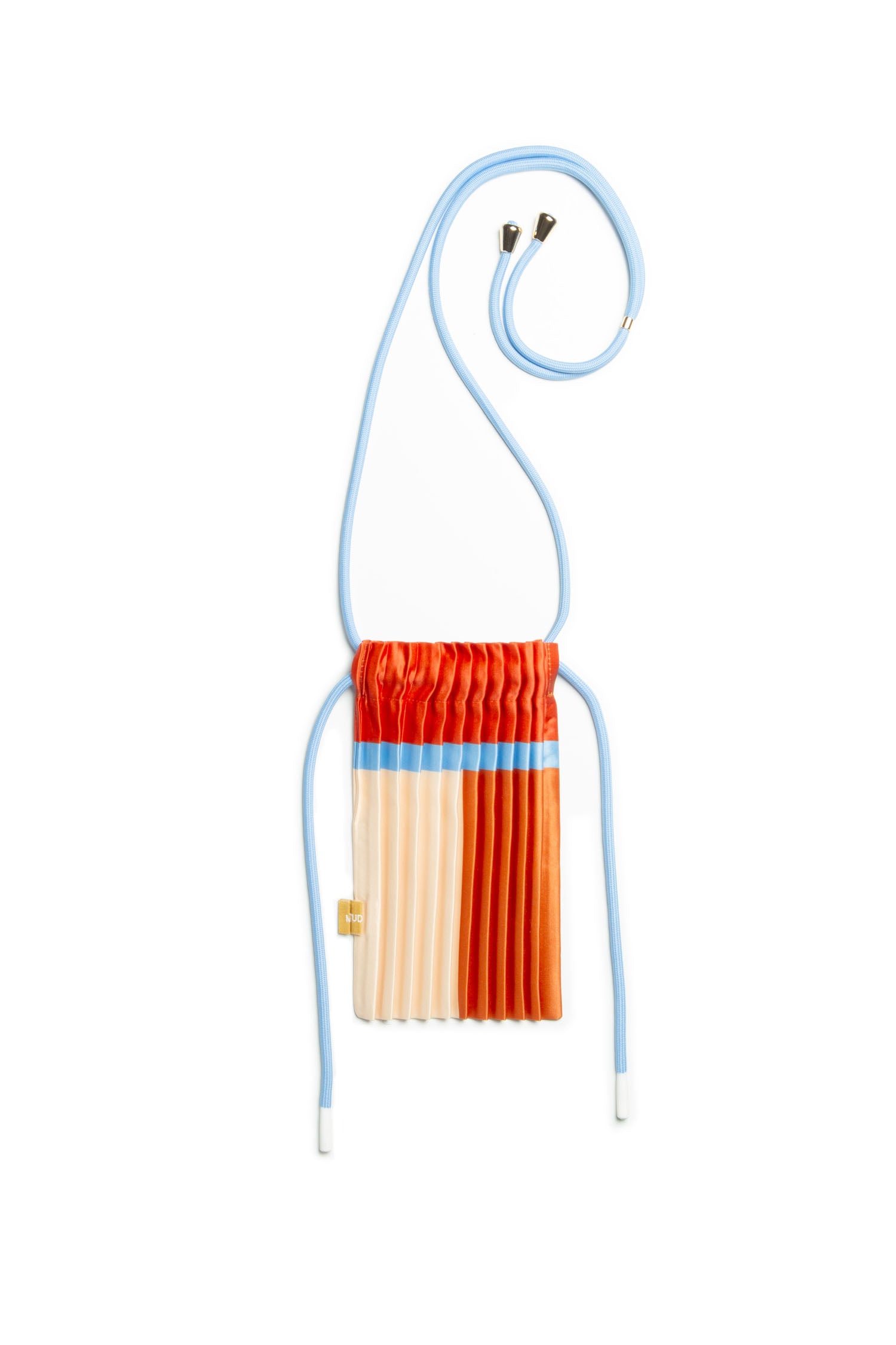 Satin pleated crossbody mini bag Sienna