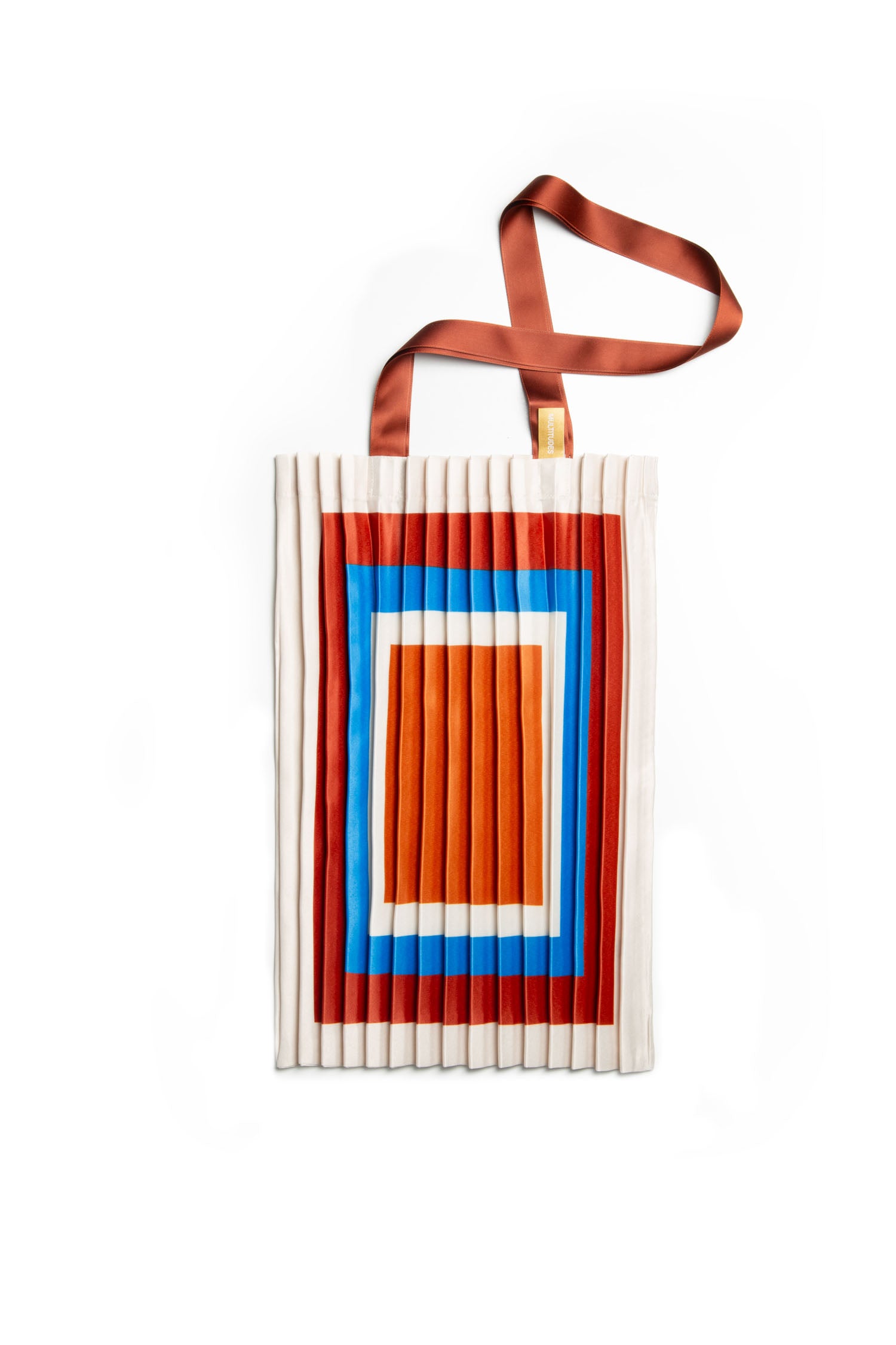 Satin pleated bag Cervo