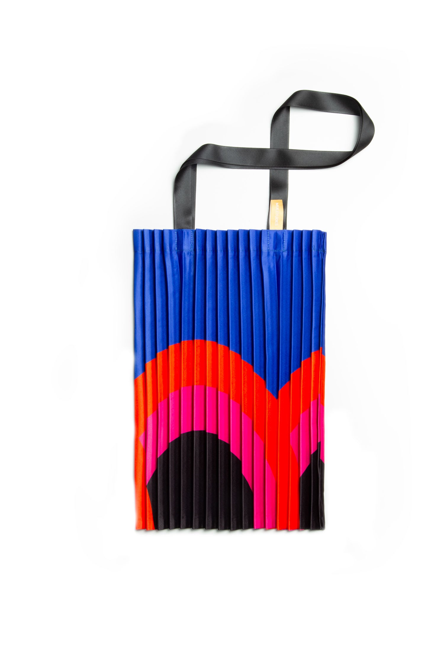 Satin pleated bag Rainbow