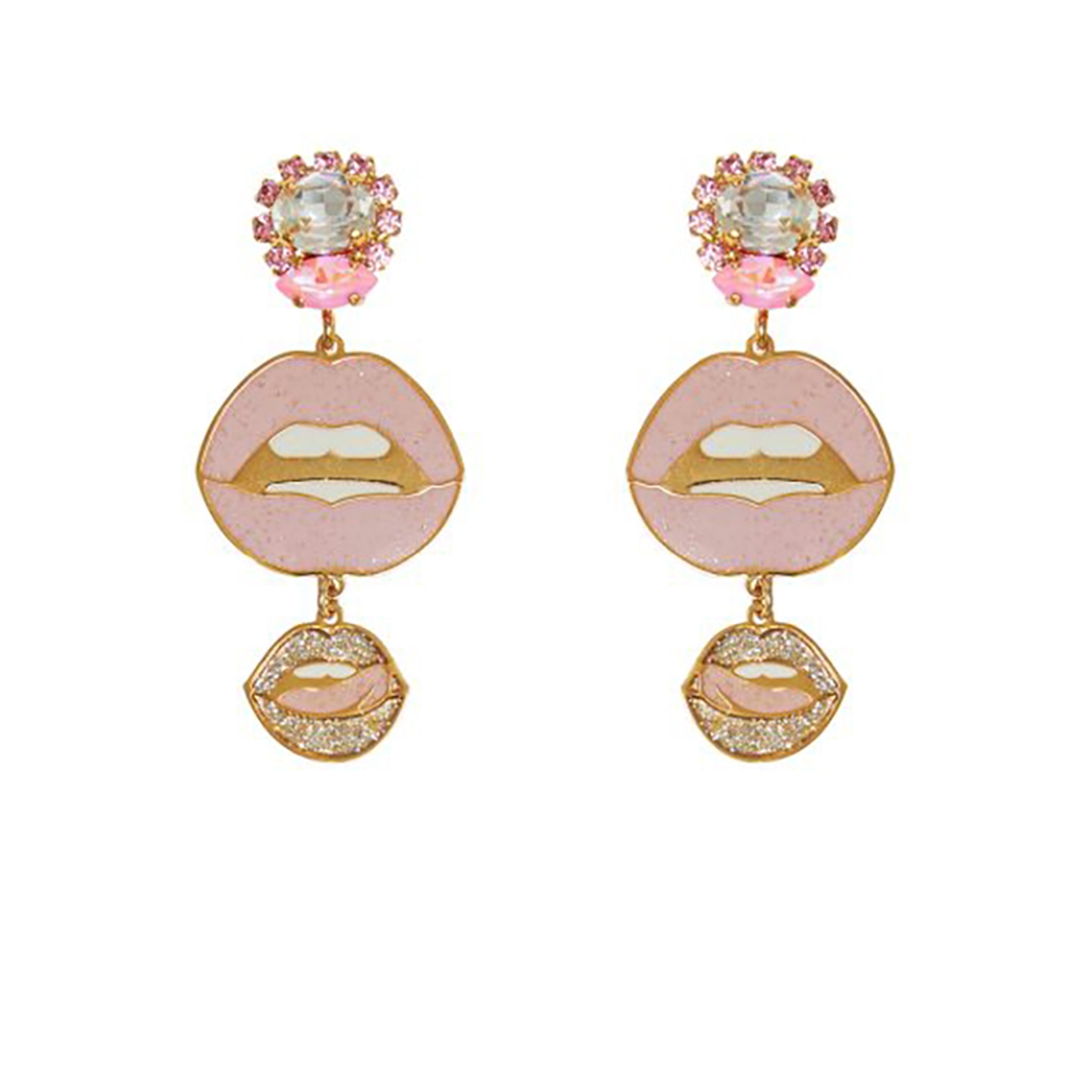 Earrings Kiss Me Pink Kiss