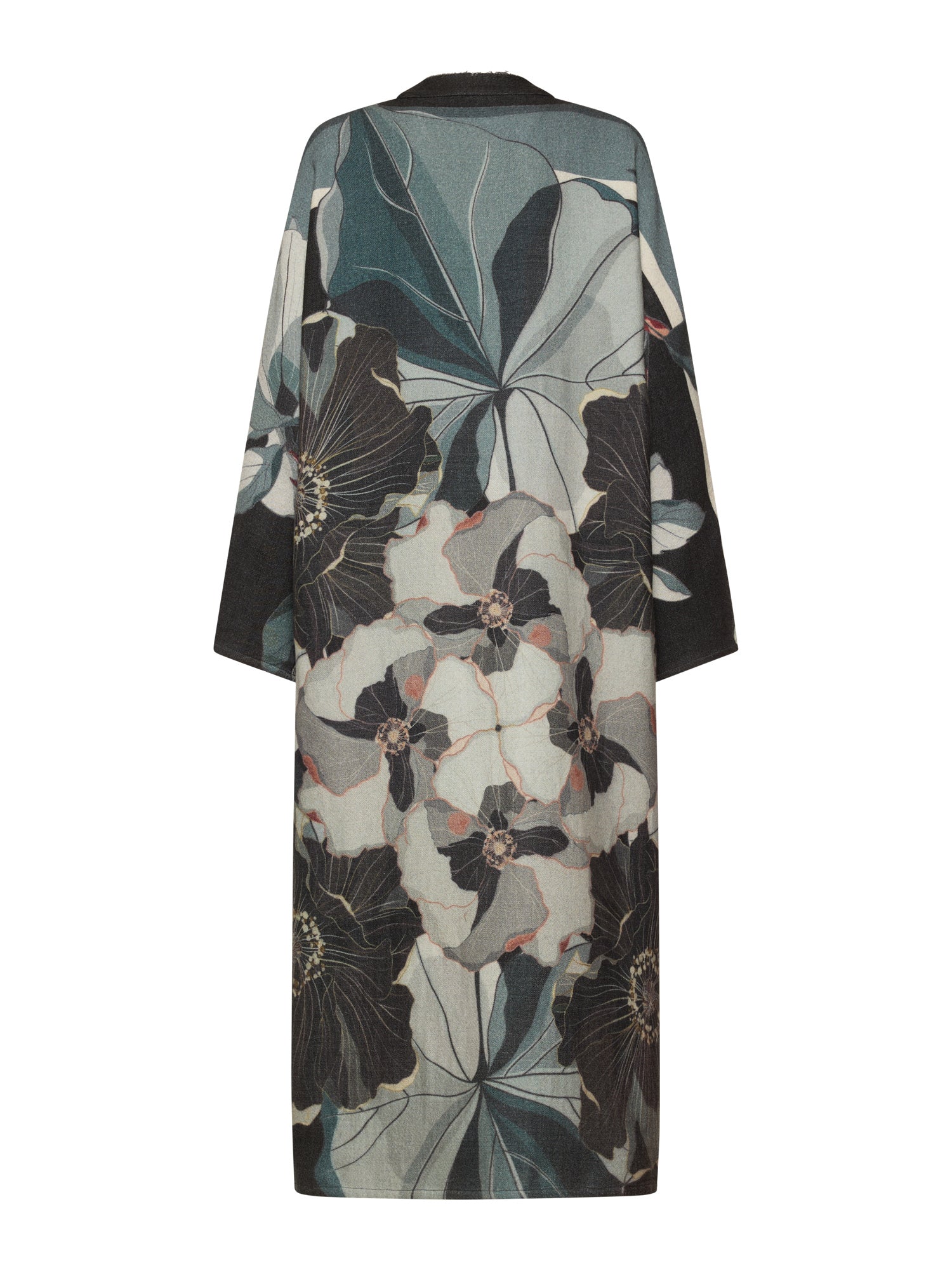 Reversible Jacquard Coat Magnolia Print