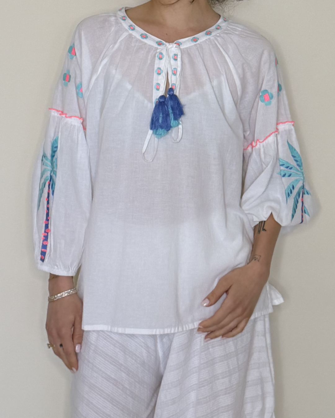 Palm Cotton Blouse