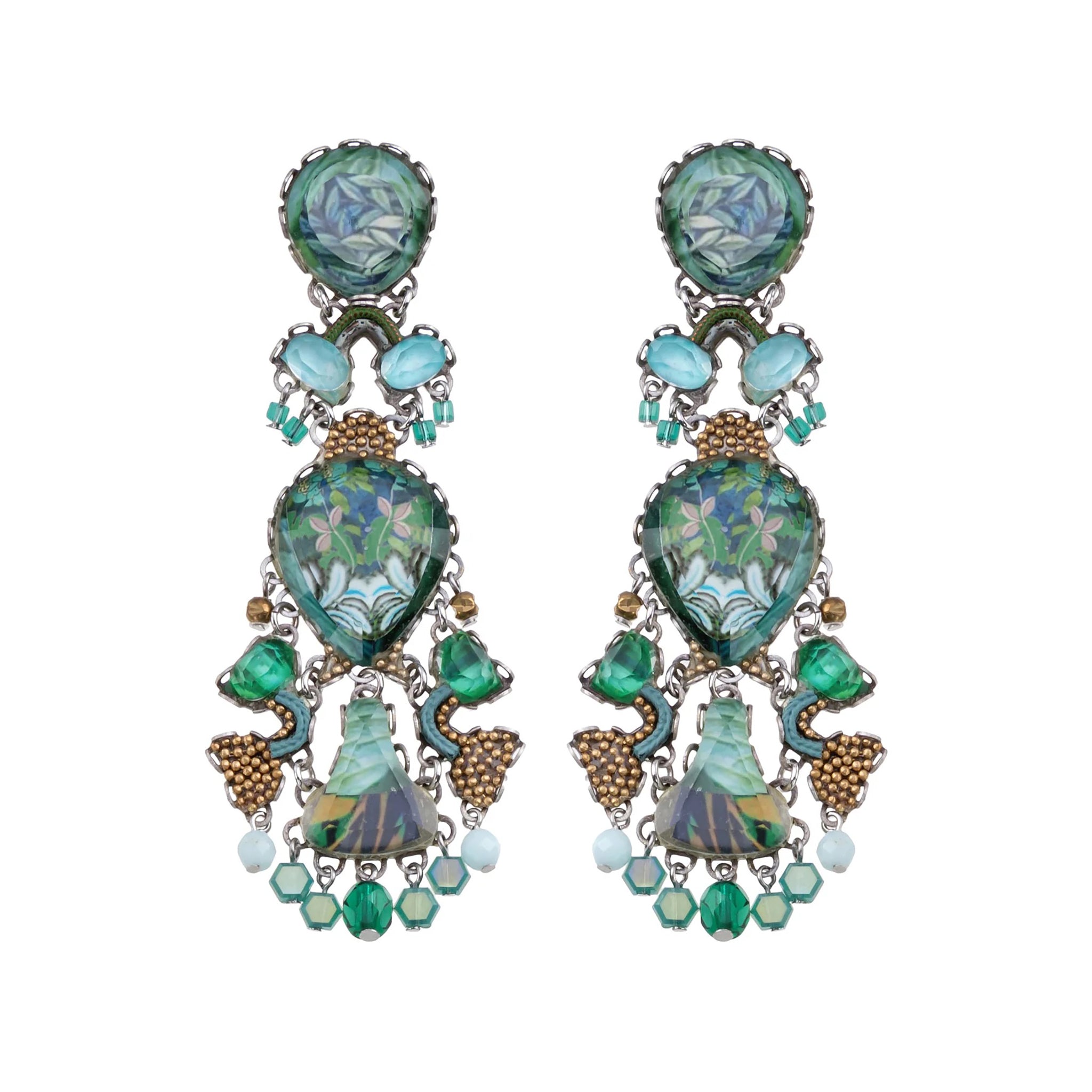 Long Earrings Meadow Set, Linden