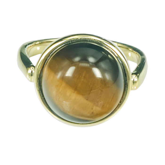 Sunrise Dome Ring Tiger Eye