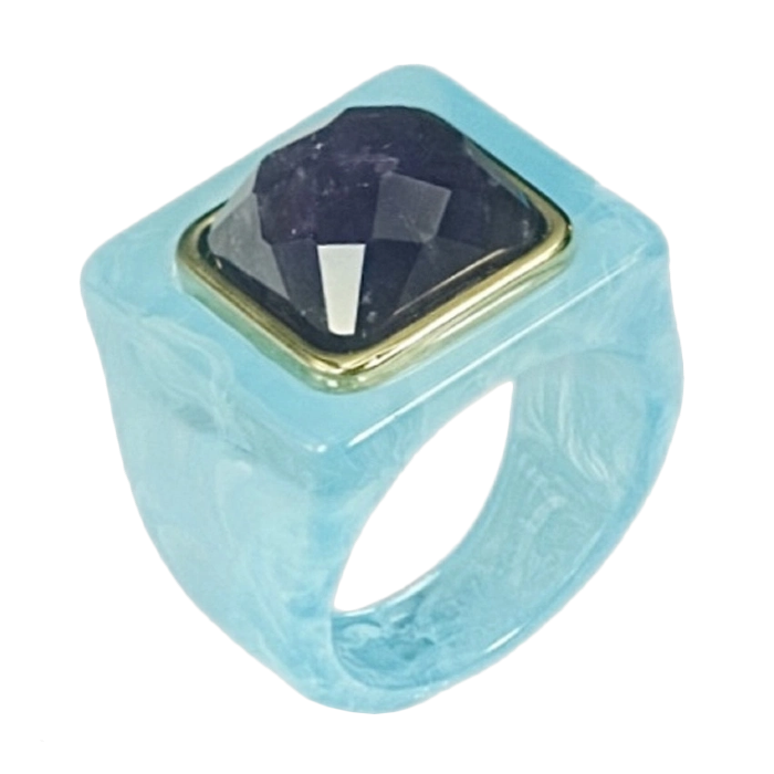 Haven Ring with Amethyst