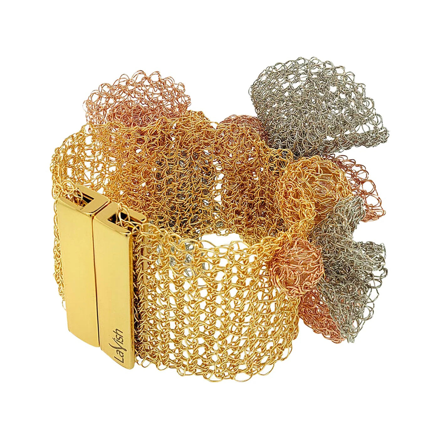 Trio Gold Reef Maxi Handmade Crochet Bracelet