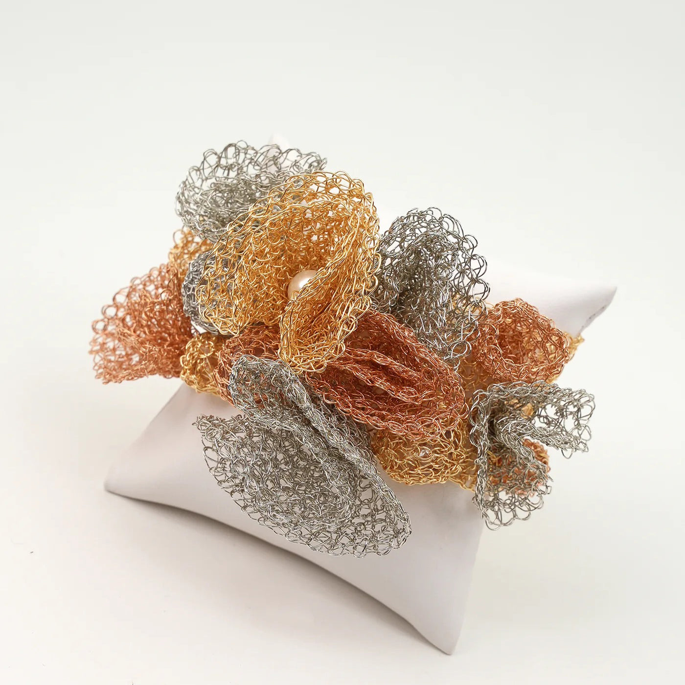 Trio Gold Reef Maxi Handmade Crochet Bracelet