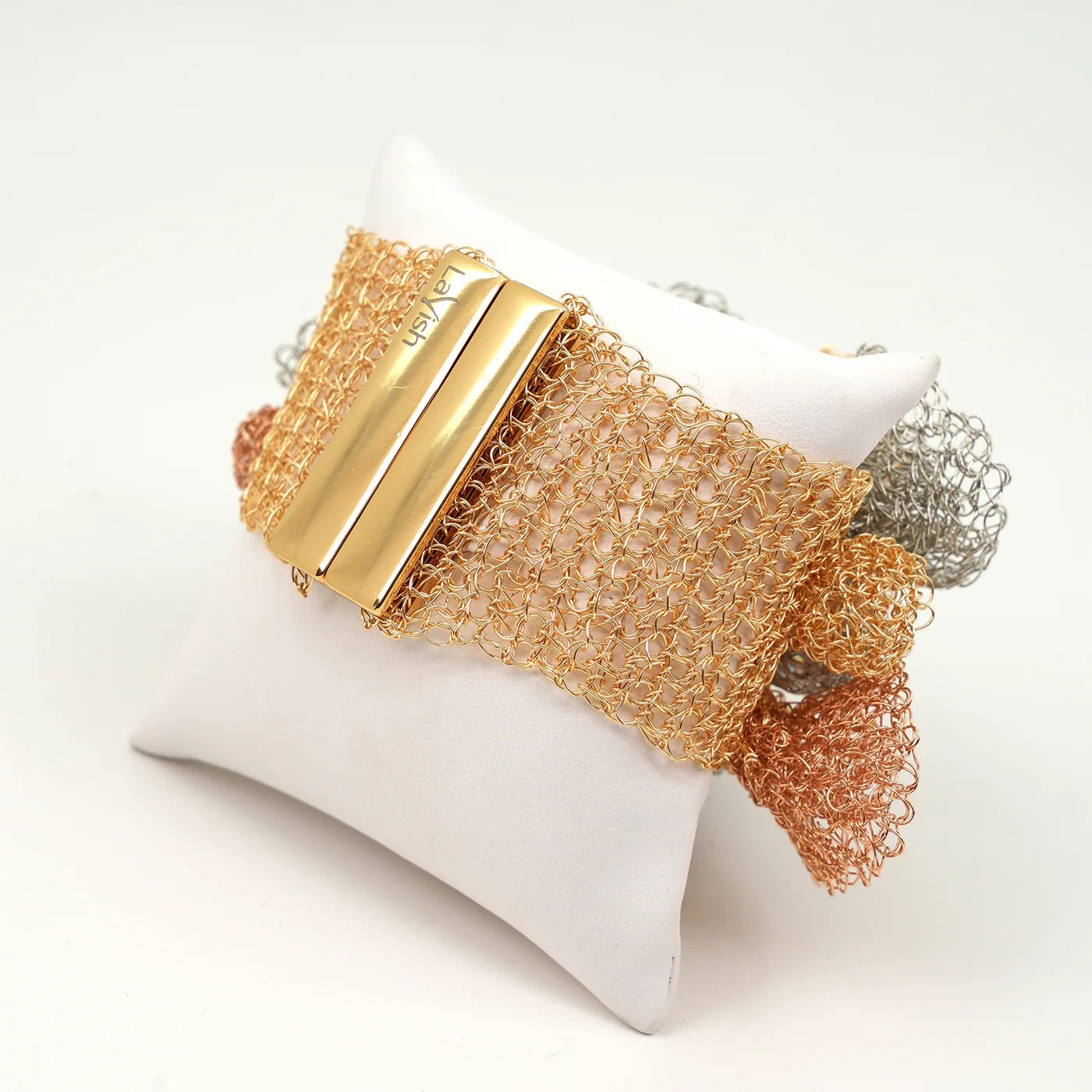 Trio Gold Reef Maxi Handmade Crochet Bracelet