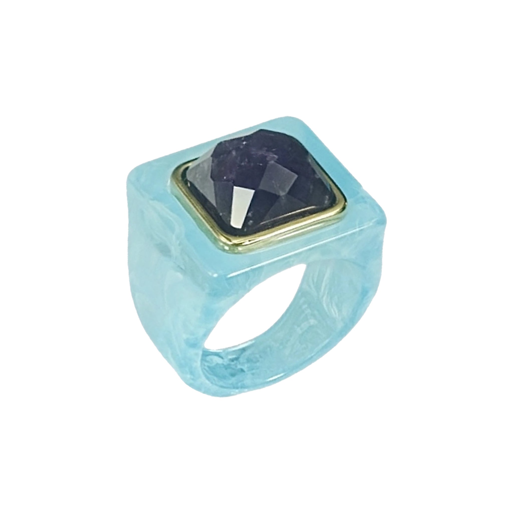 Haven Ring with Amethyst