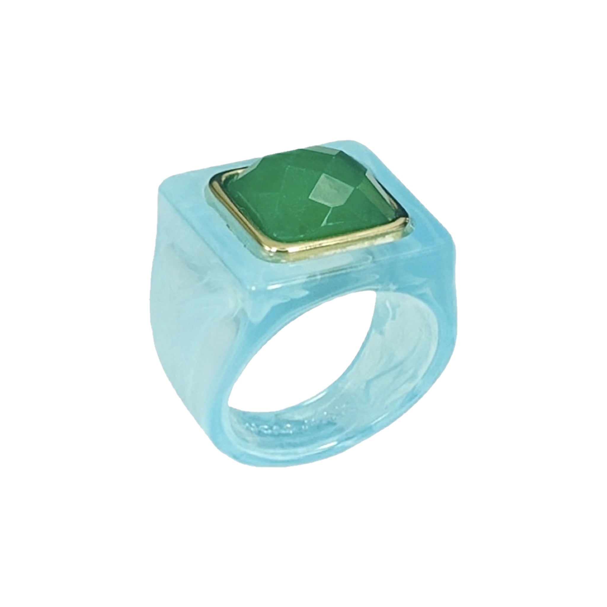 Haven Ring with Green Quartz
