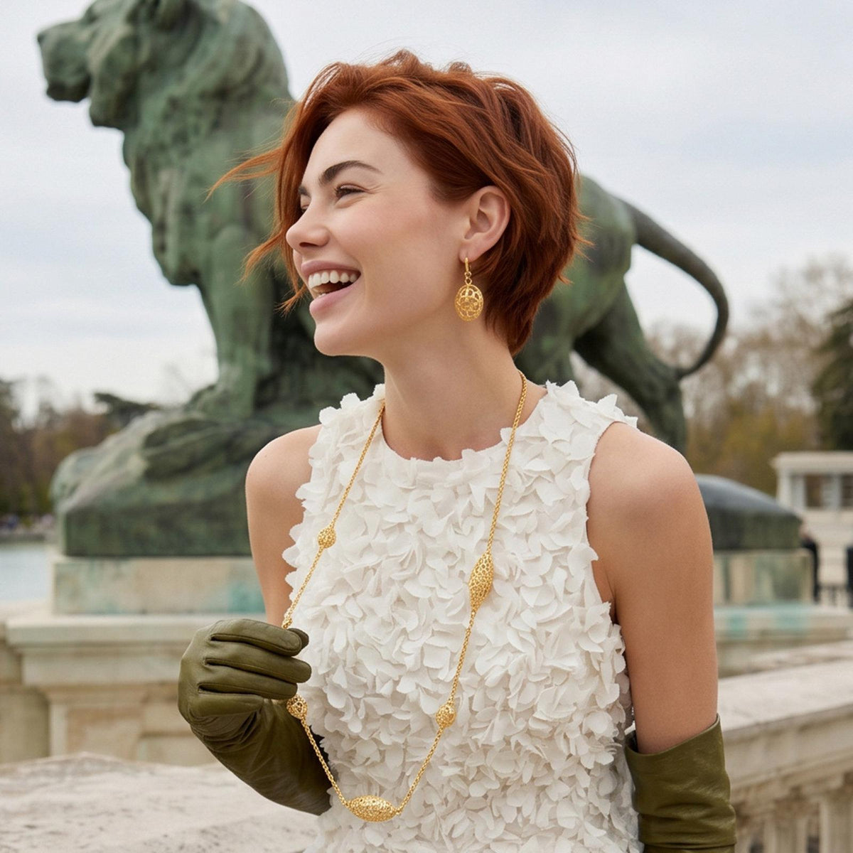 Serenata Long Necklace – Gold-Plated