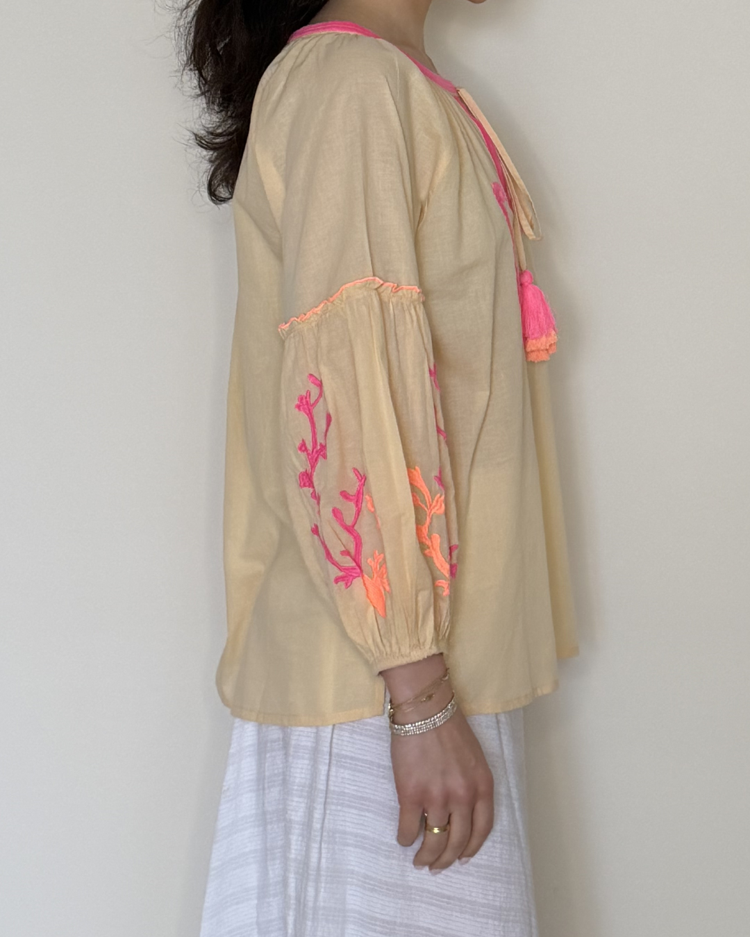 Sea Horse Cotton Blouse