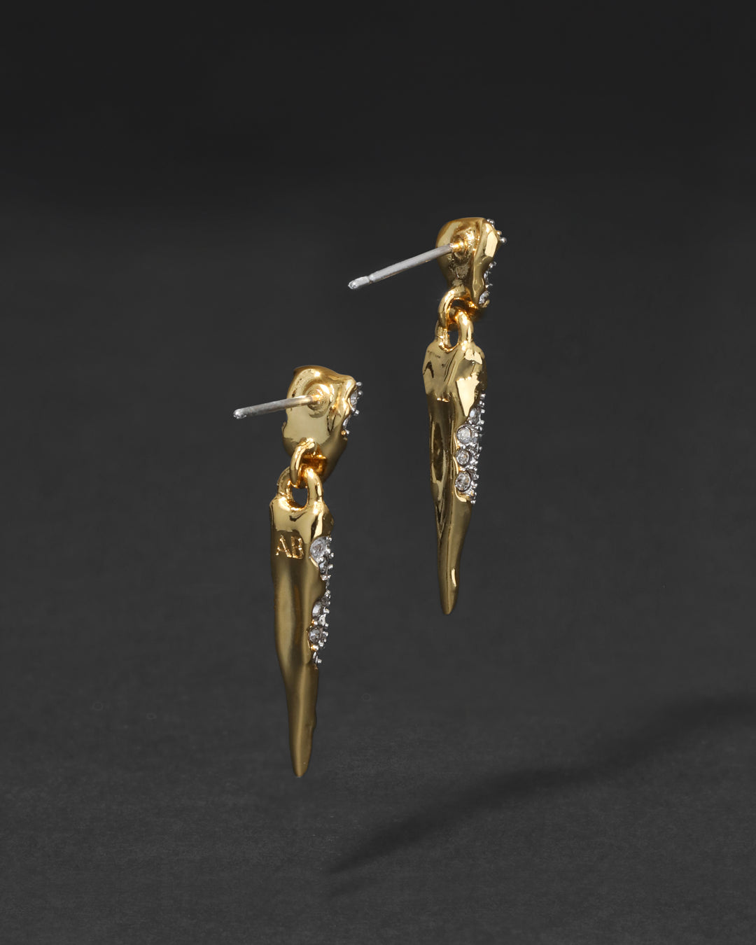Solanales Crystal Spear Drop Earring