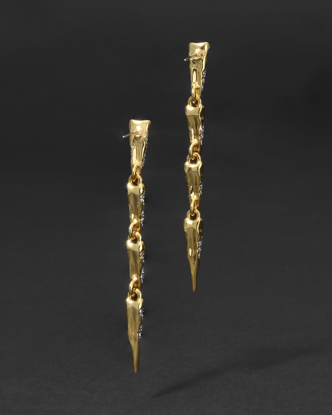 Solanales Crystal Spear Linear Earring