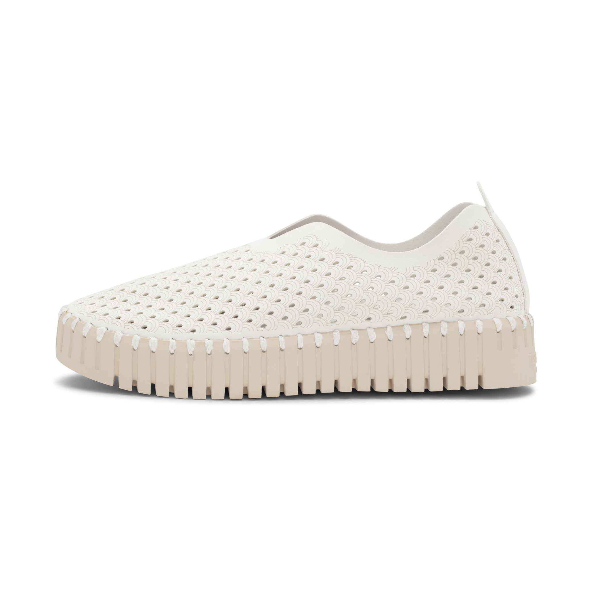 Tulip Slip - In On Plateau Sole - White