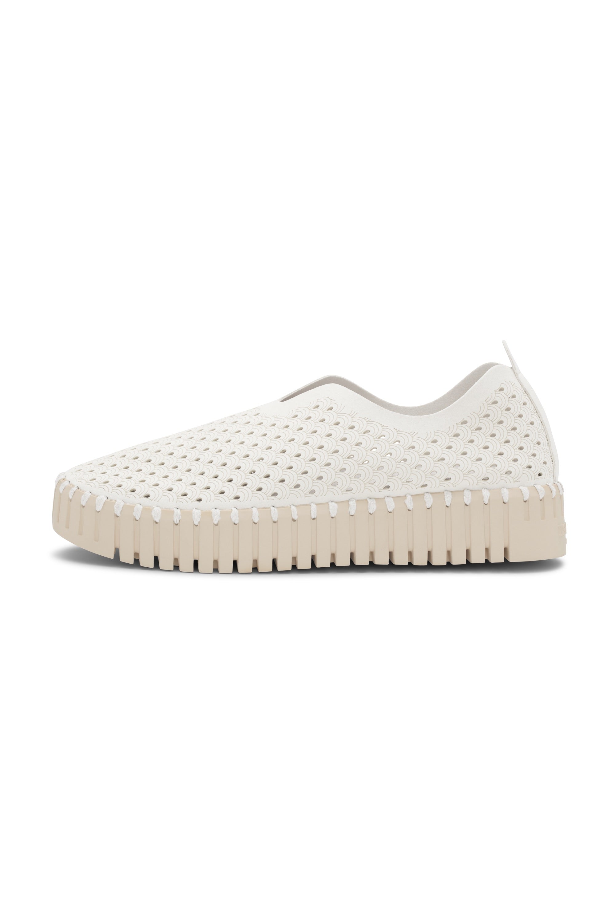 Tulip Slip - In On Plateau Sole - White