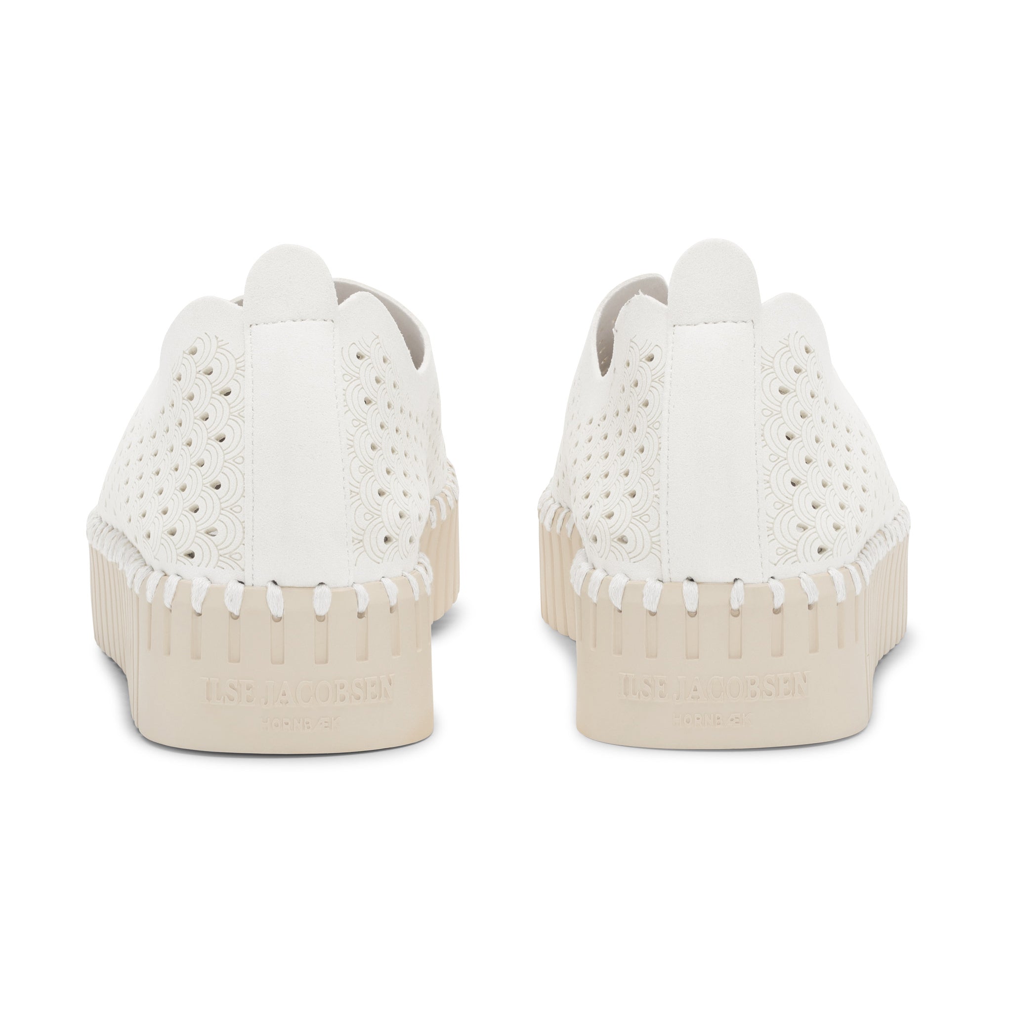 Tulip Slip - In On Plateau Sole - White