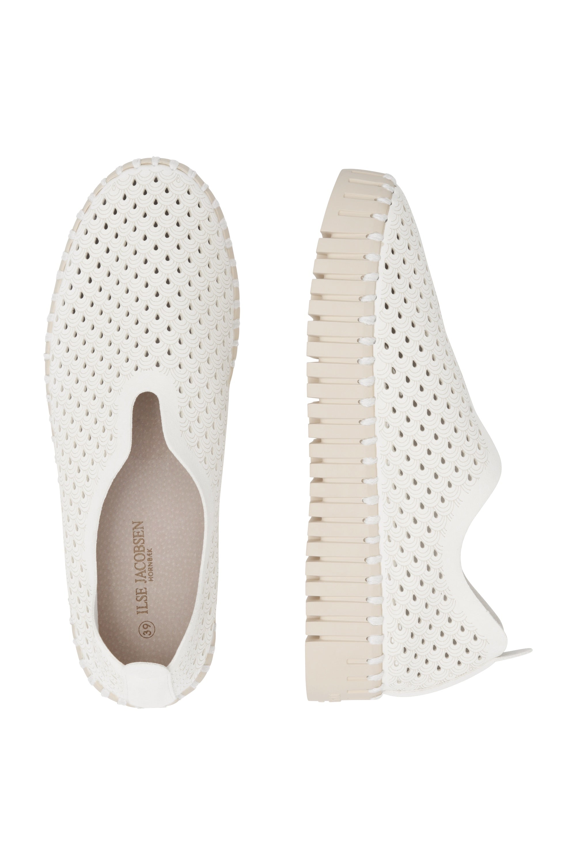 Tulip Slip - In On Plateau Sole - White