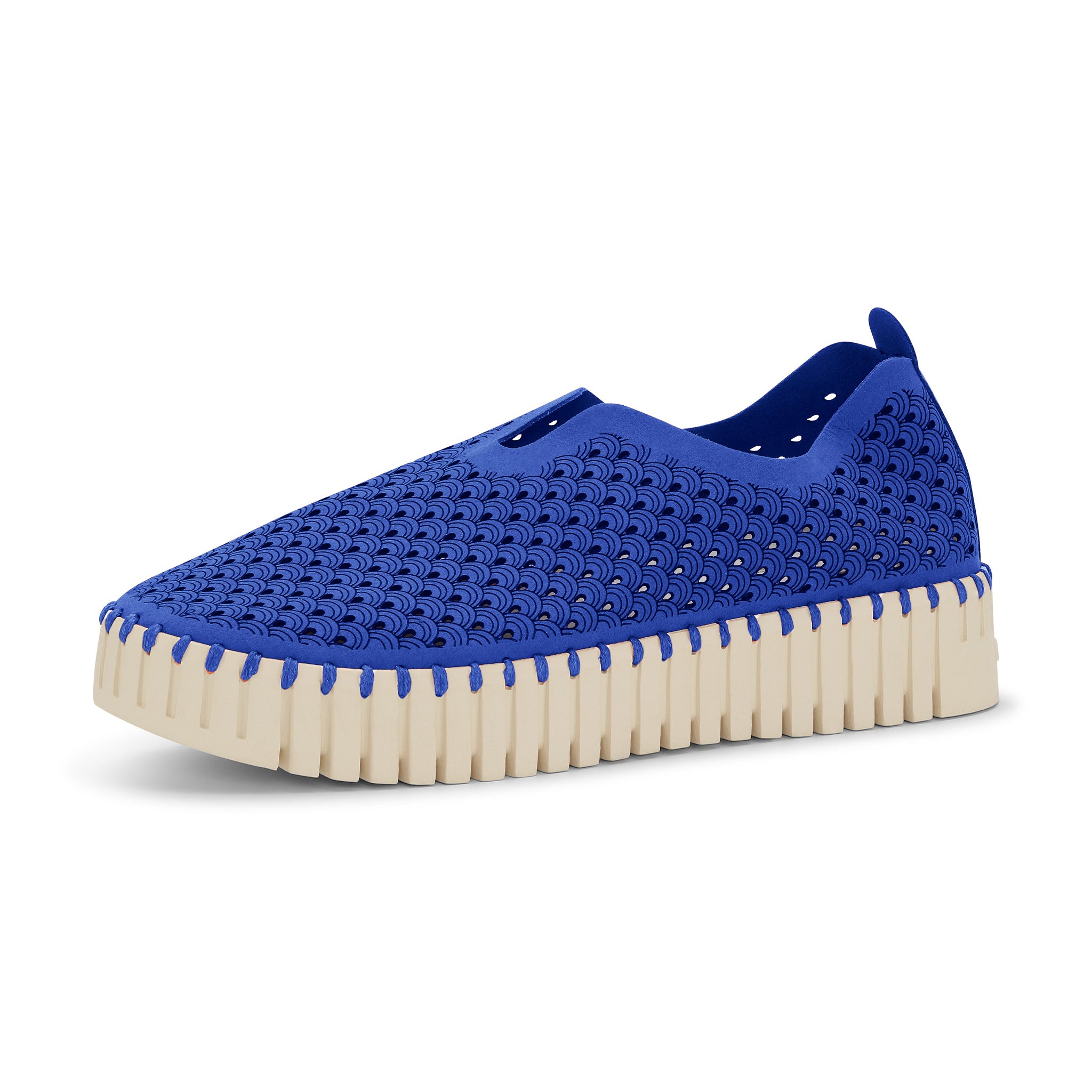 Tulip Slip-In On Plateau Sole - Blue Web