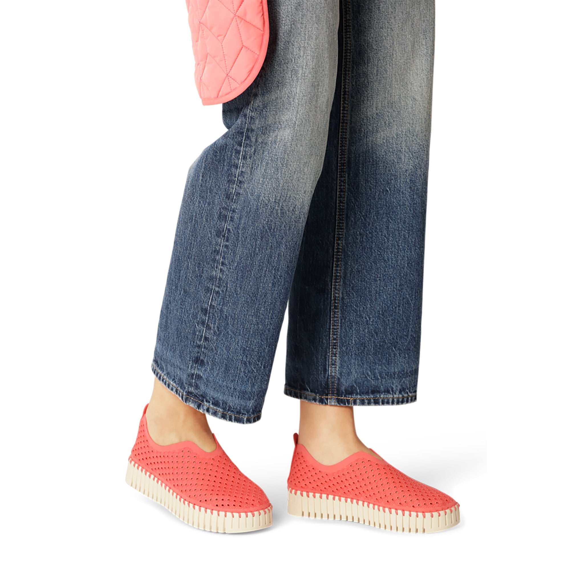 Tulip Slip-In On Plateau Sole - Raspberry