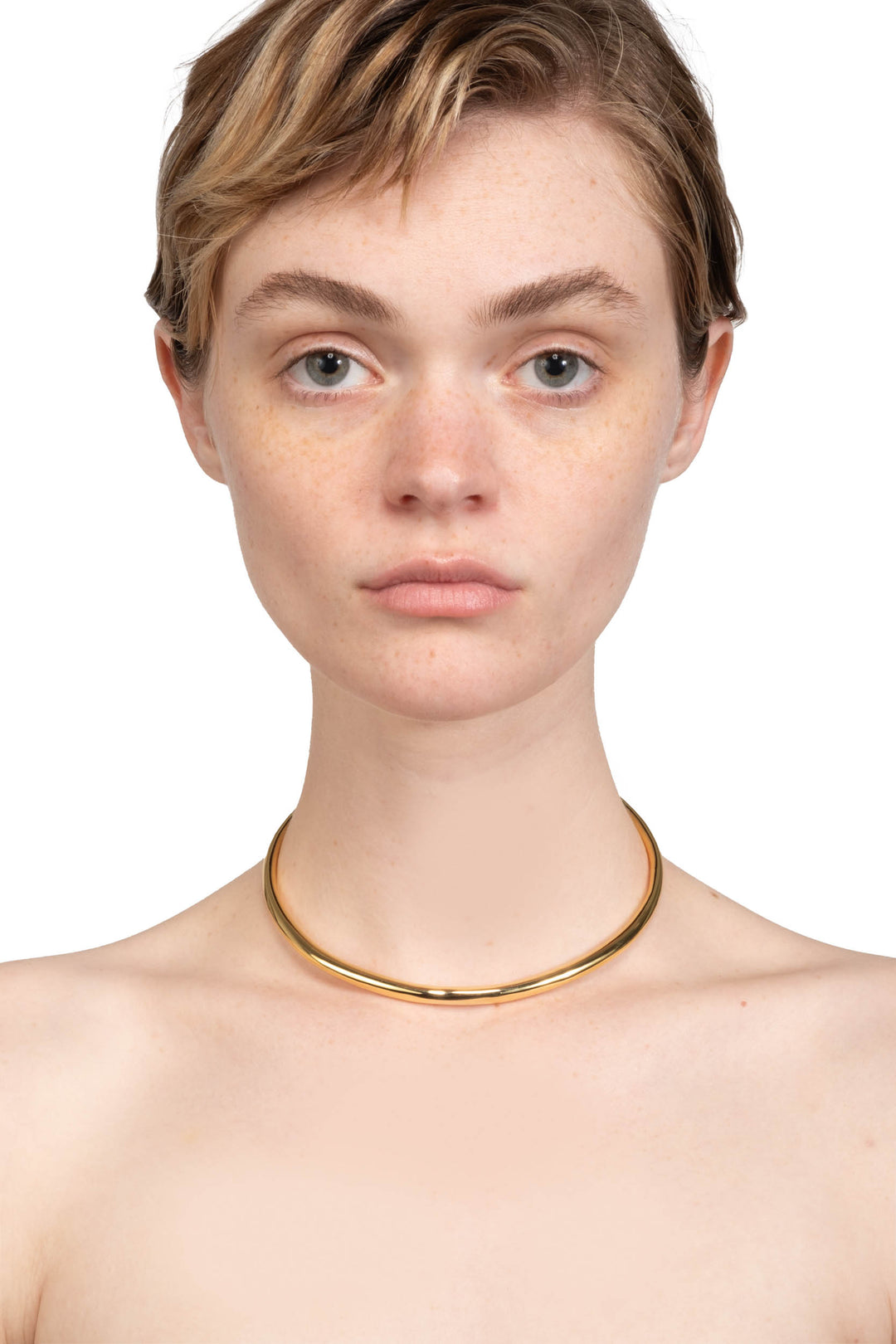 Thin Collar Necklace - Gold