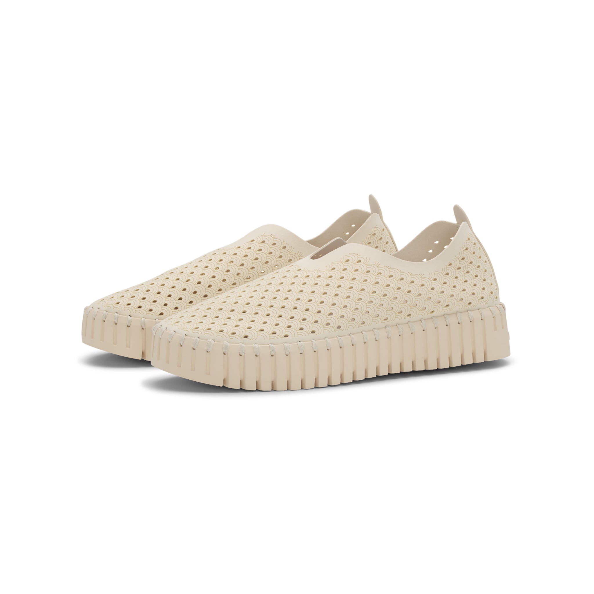 Tulip Slip-In On Plateau Sole - Milk Creme
