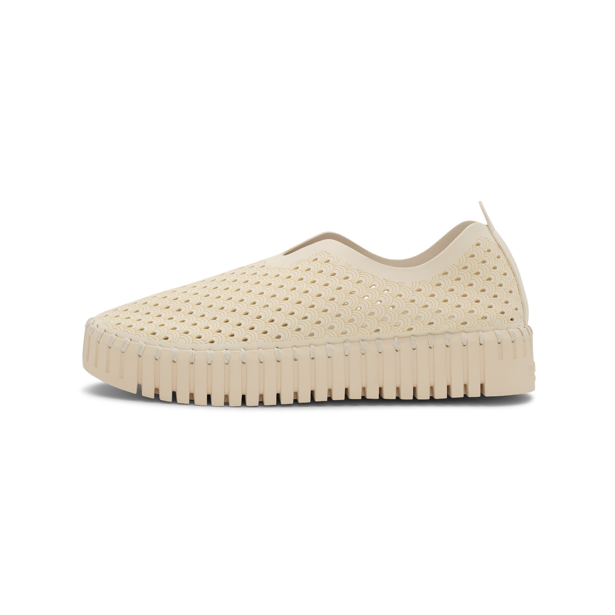 Tulip Slip-In On Plateau Sole - Milk Creme