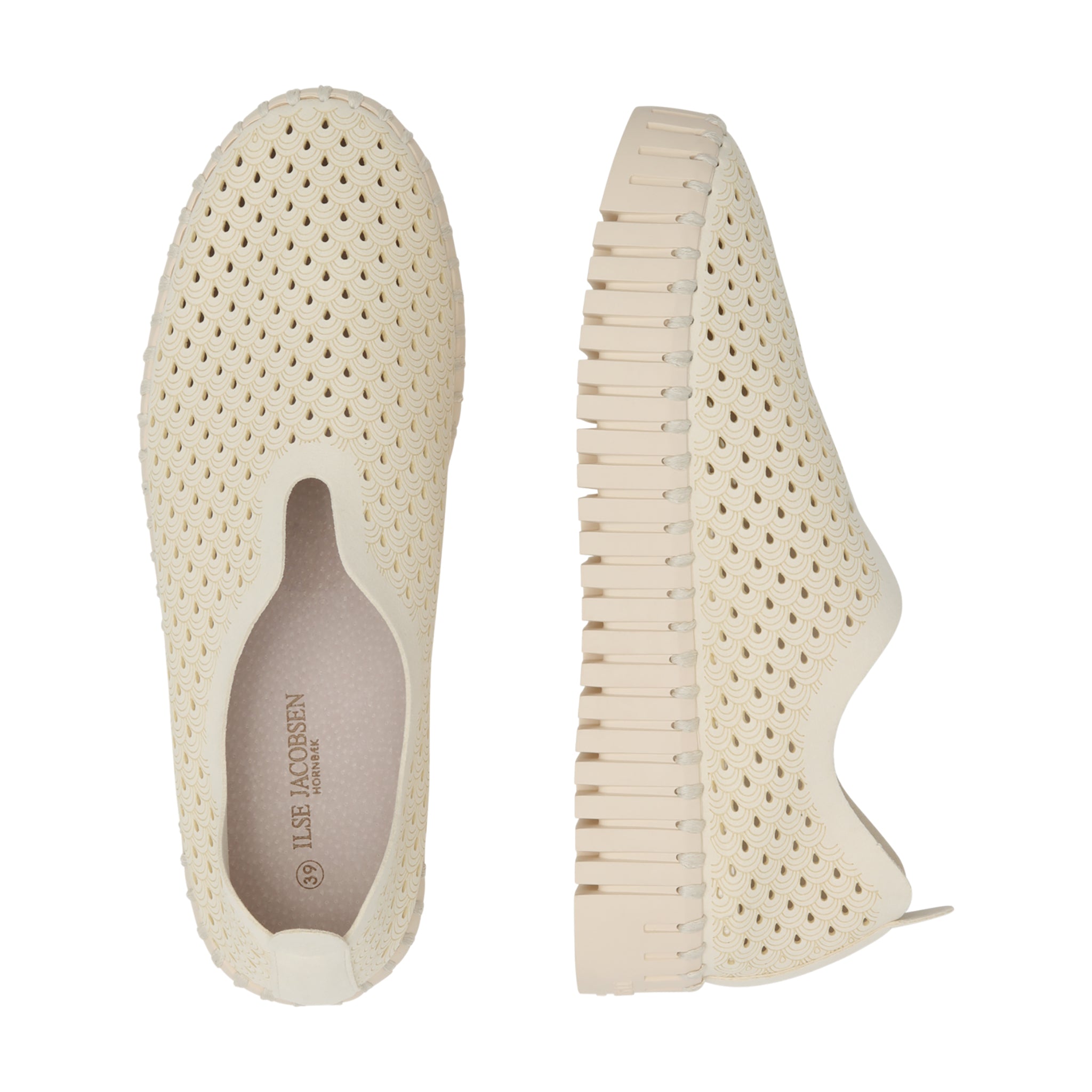 Tulip Slip-In On Plateau Sole - Milk Creme