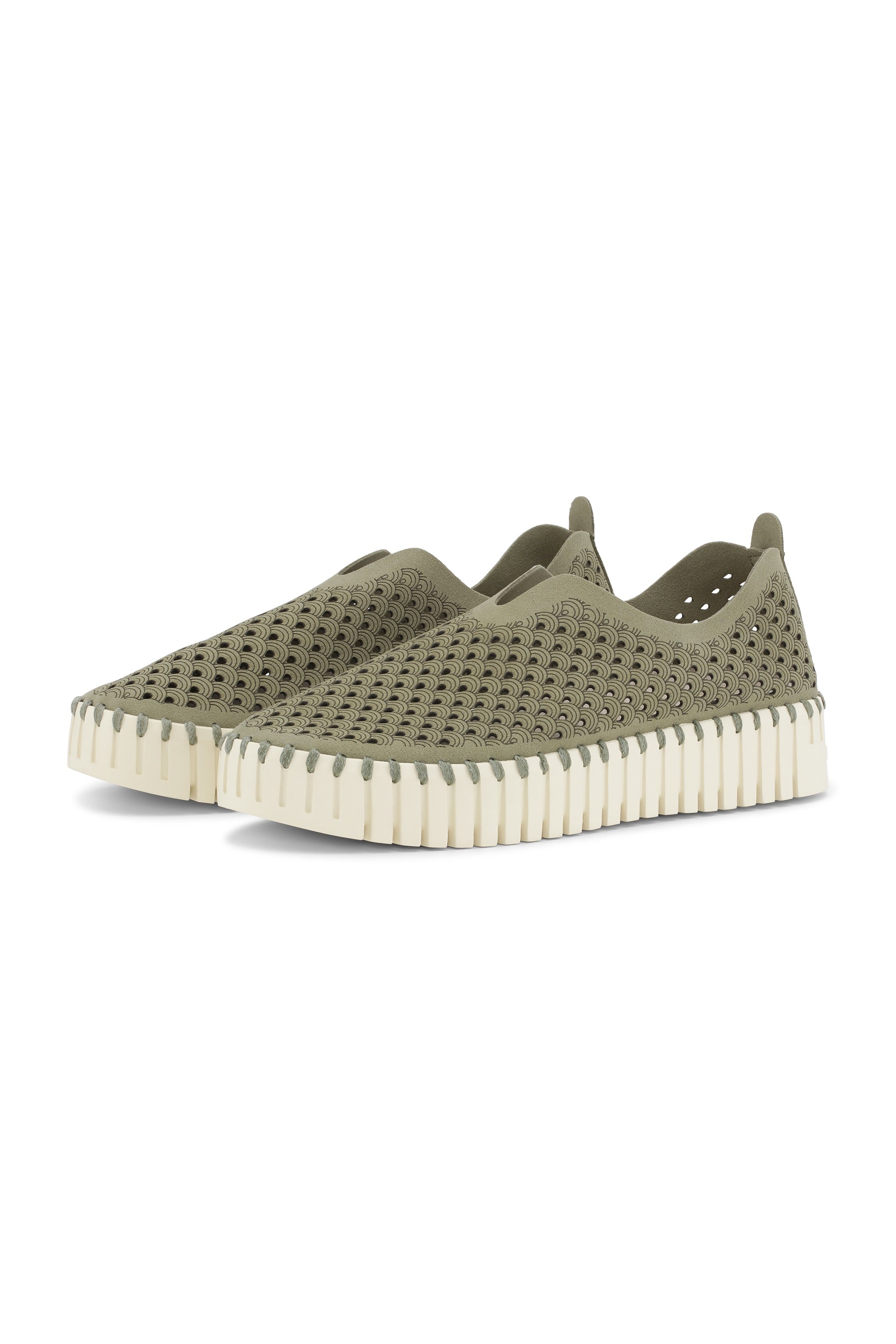 Tulip Slip-In On Plateau Sole - Army