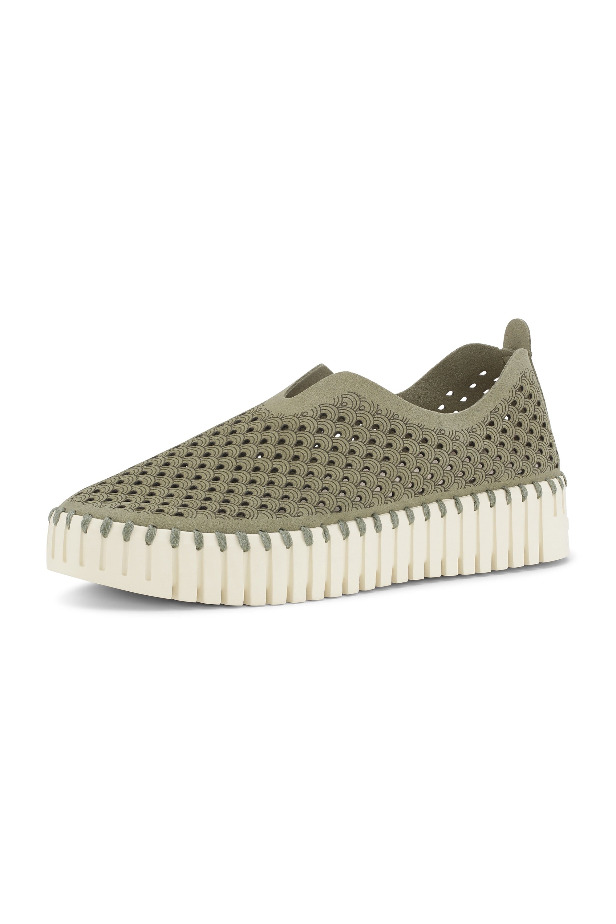 Tulip Slip-In On Plateau Sole - Army