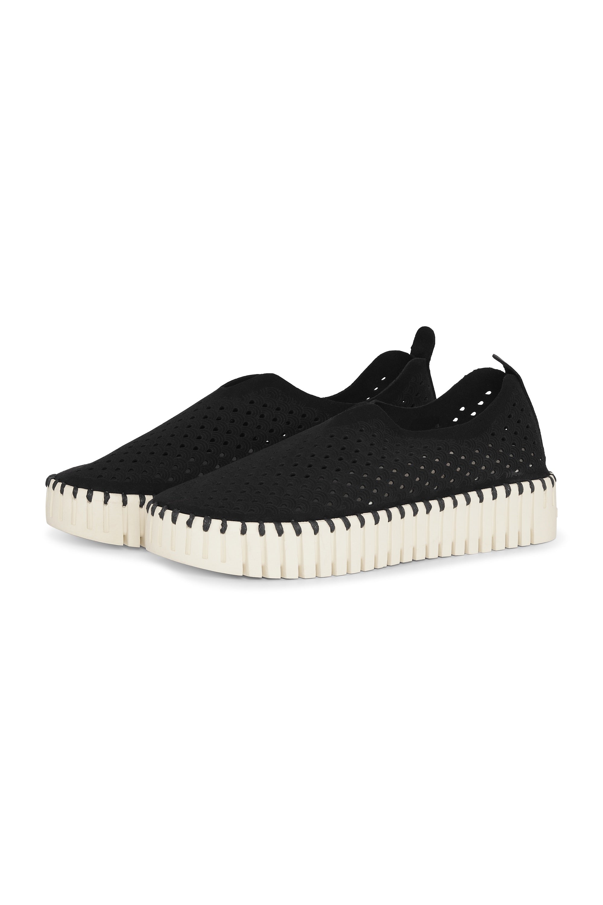 Tulip Slip-In On Plateau Sole - Black