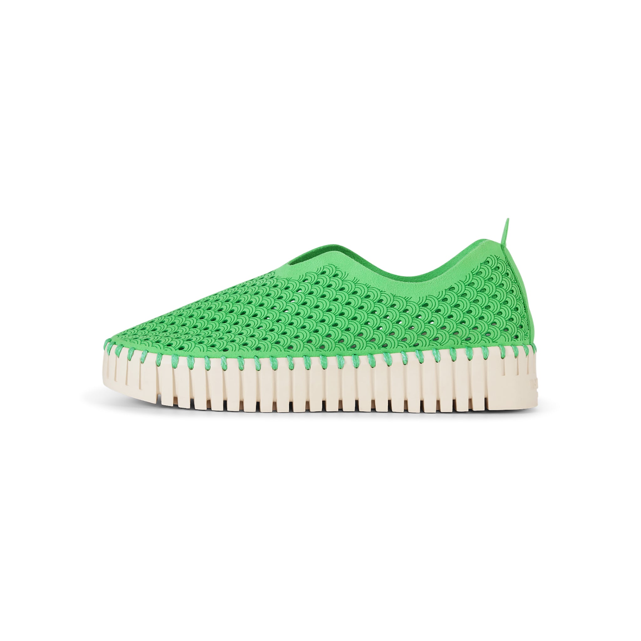 Tulip Slip-In On Plateau Sole - Bright Green